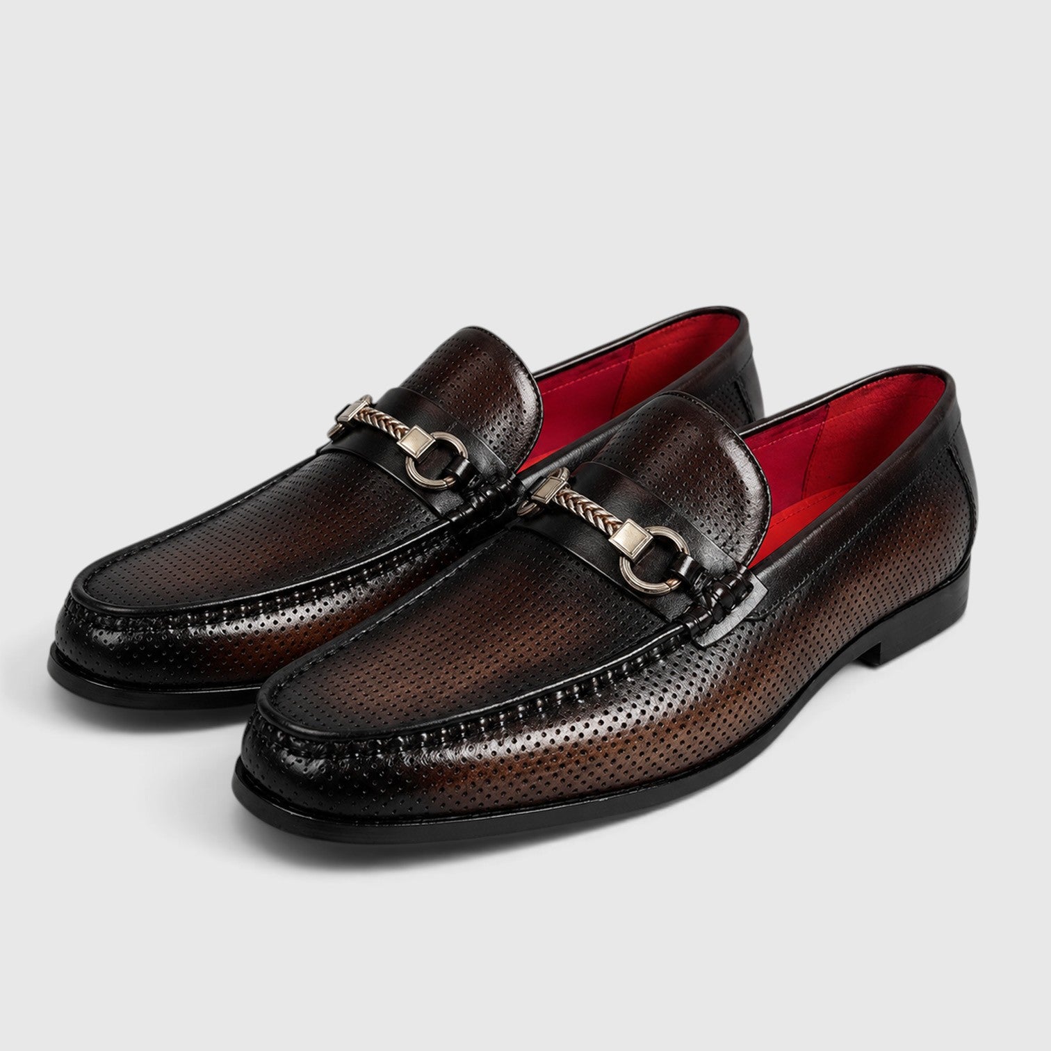 Monvaline | Men’s Leather Shoes Horsebit Buckle for Smart Casual Outfits