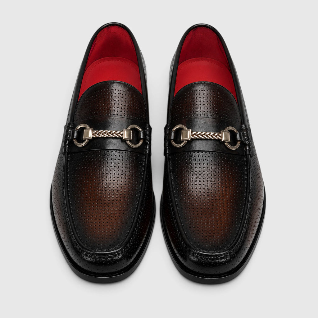 Monvaline | Men’s Leather Shoes Horsebit Buckle for Smart Casual Outfits