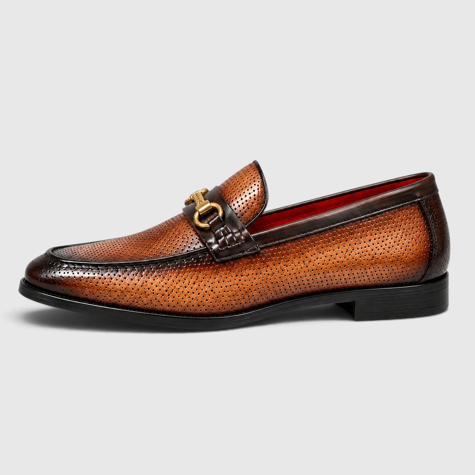 Monvaline | Men’s Leather Shoes Horsebit Buckle for Smart Casual Outfits