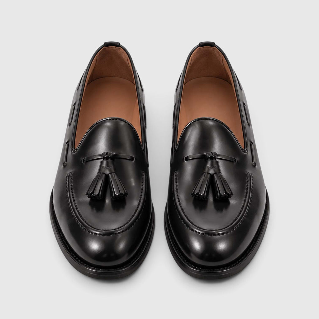 Monvaline | Men’s Leather Tassel Loafers for Formal and Casual Wear