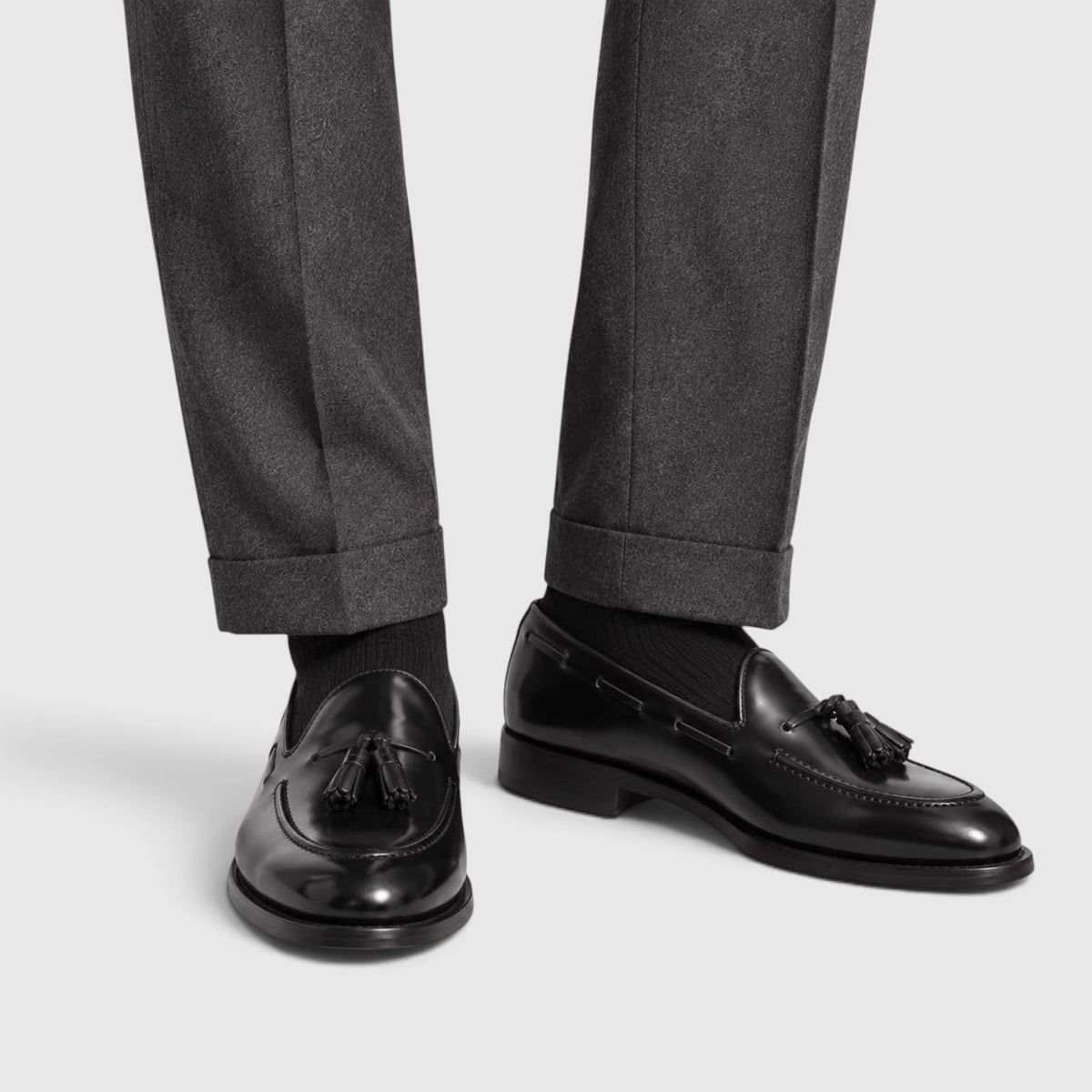 Monvaline | Men’s Leather Tassel Loafers for Formal and Casual Wear