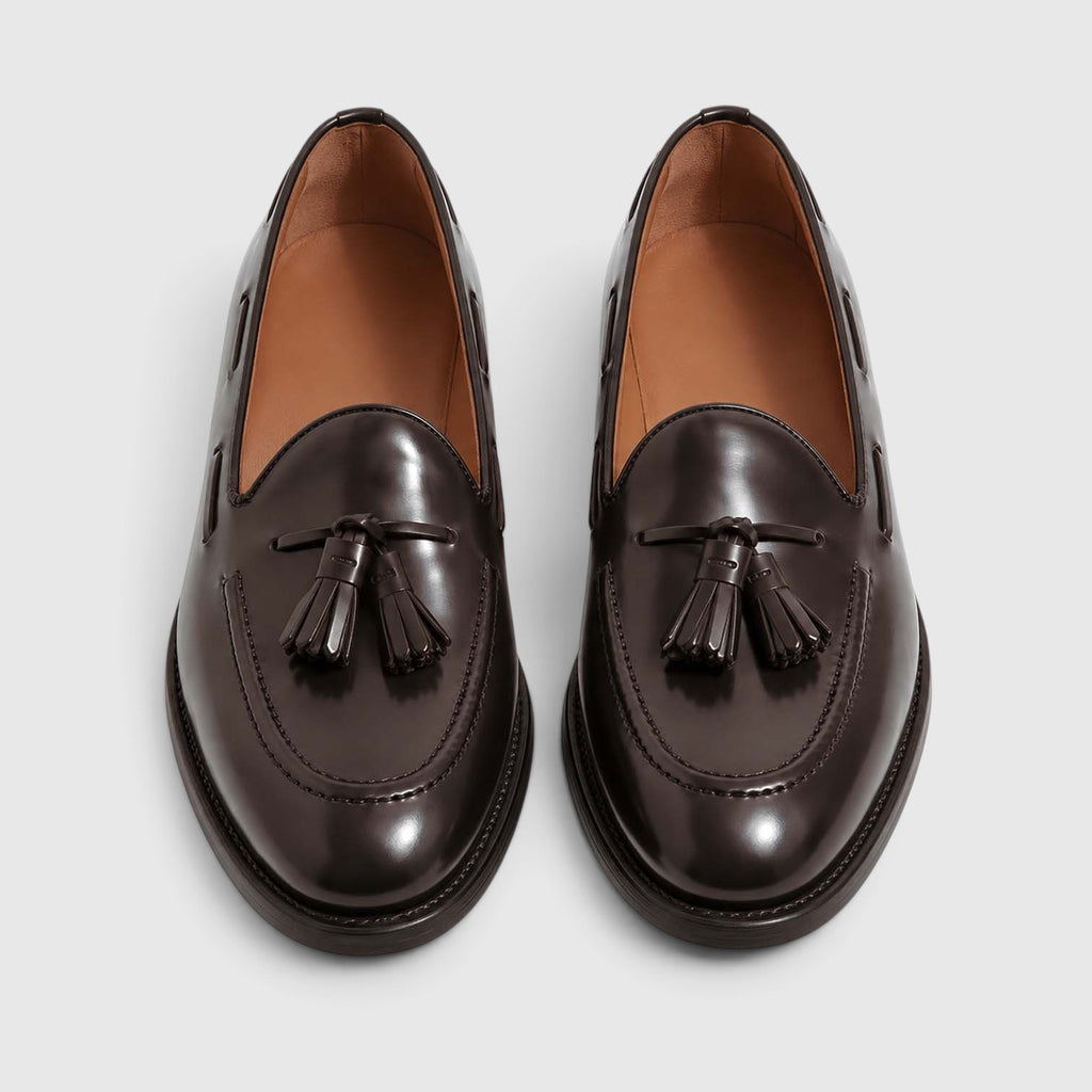 Monvaline | Men’s Leather Tassel Loafers for Formal and Casual Wear