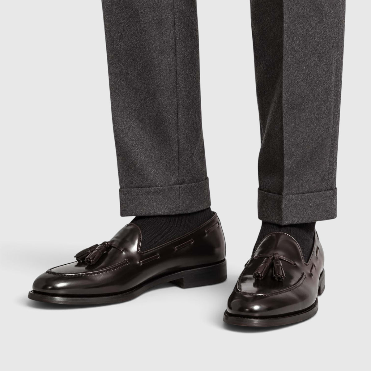 Monvaline | Men’s Leather Tassel Loafers for Formal and Casual Wear