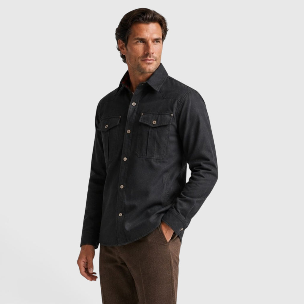 Monvaline | Men’s Lightweight Overshirt for Cool Weather Travel and Outdoors