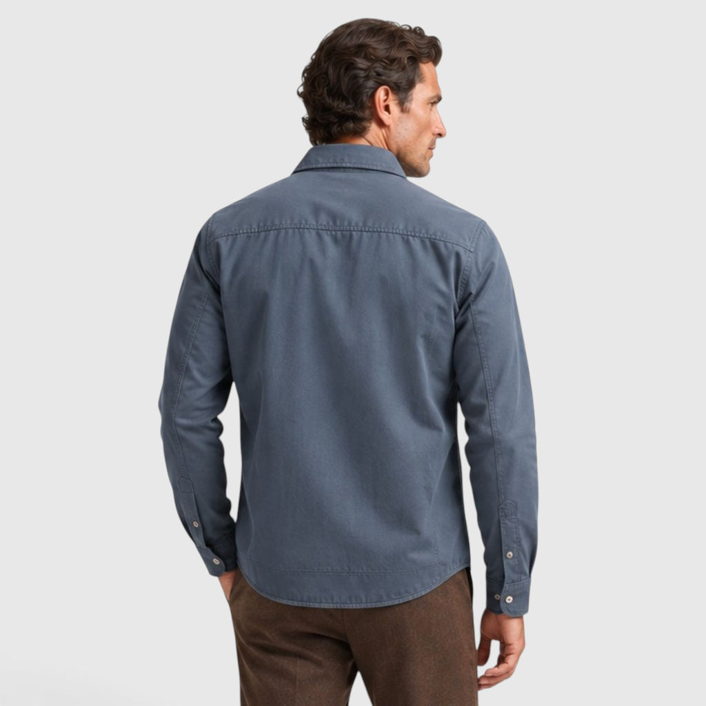 Monvaline | Men’s Lightweight Overshirt for Cool Weather Travel and Outdoors