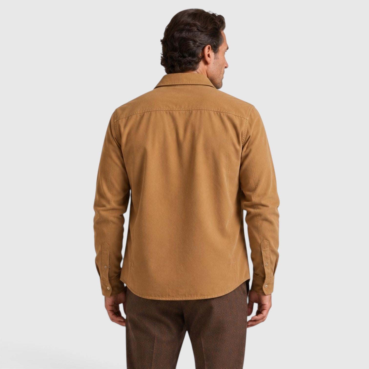 Monvaline | Men’s Lightweight Overshirt for Cool Weather Travel and Outdoors