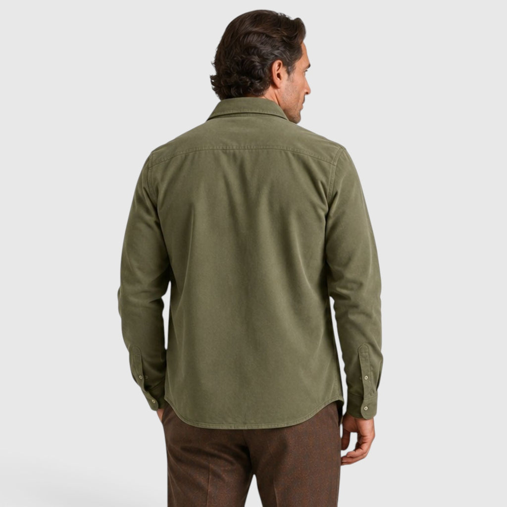 Monvaline | Men’s Lightweight Overshirt for Cool Weather Travel and Outdoors