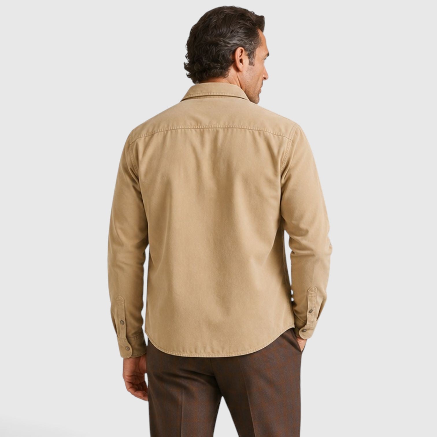 Monvaline | Men’s Lightweight Overshirt for Cool Weather Travel and Outdoors