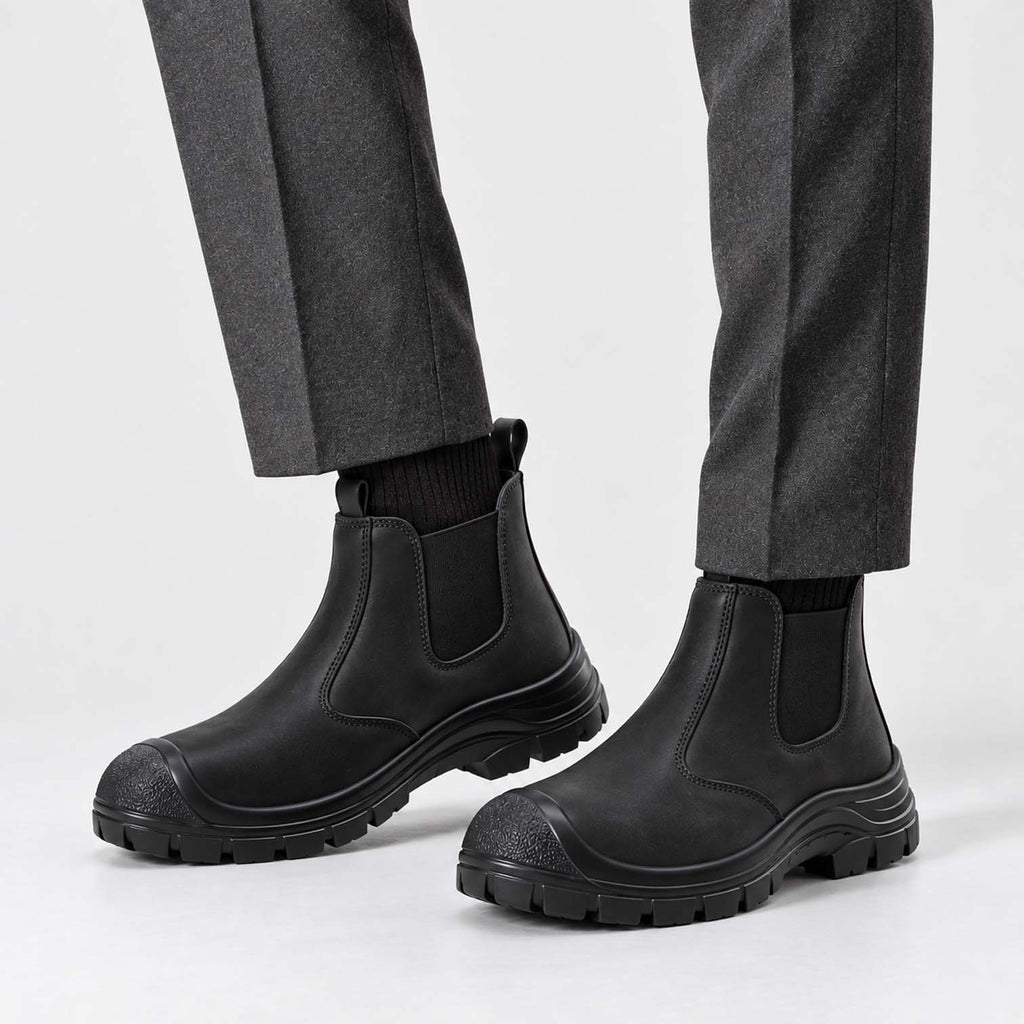 Monvaline | Men’s Lightweight Safety Boots with Shock Absorbing Sole