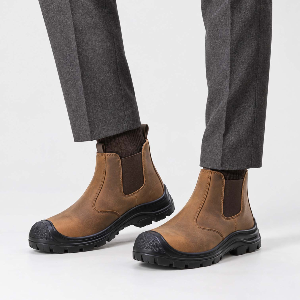 Monvaline | Men’s Lightweight Safety Boots with Shock Absorbing Sole