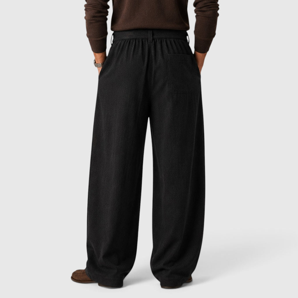 Monvaline | Men’s Loose Fit Casual Pants for Smart Casual Outfits