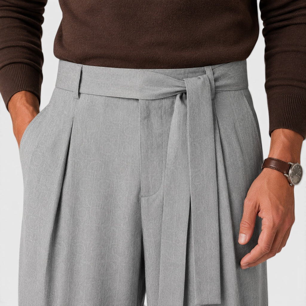 Monvaline | Men’s Loose Fit Casual Pants for Smart Casual Outfits