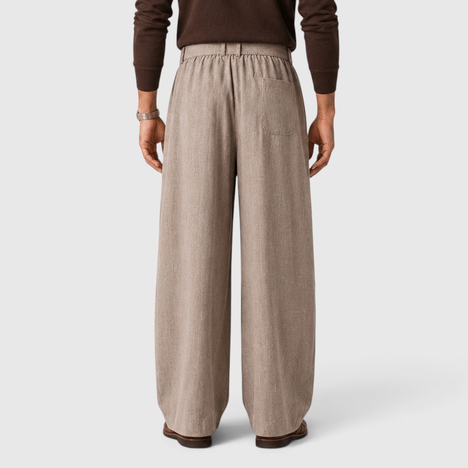 Monvaline | Men’s Loose Fit Casual Pants for Smart Casual Outfits