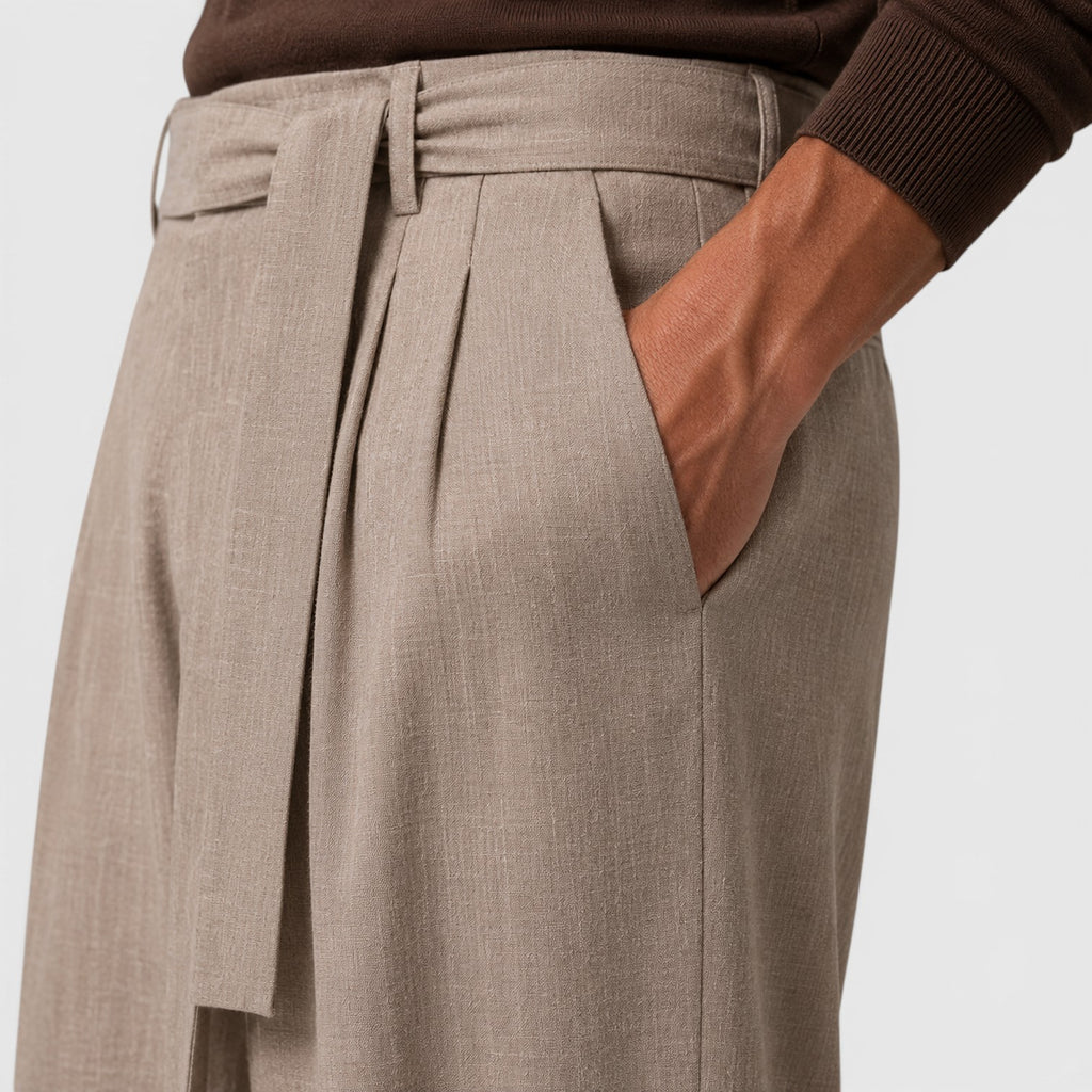 Monvaline | Men’s Loose Fit Casual Pants for Smart Casual Outfits