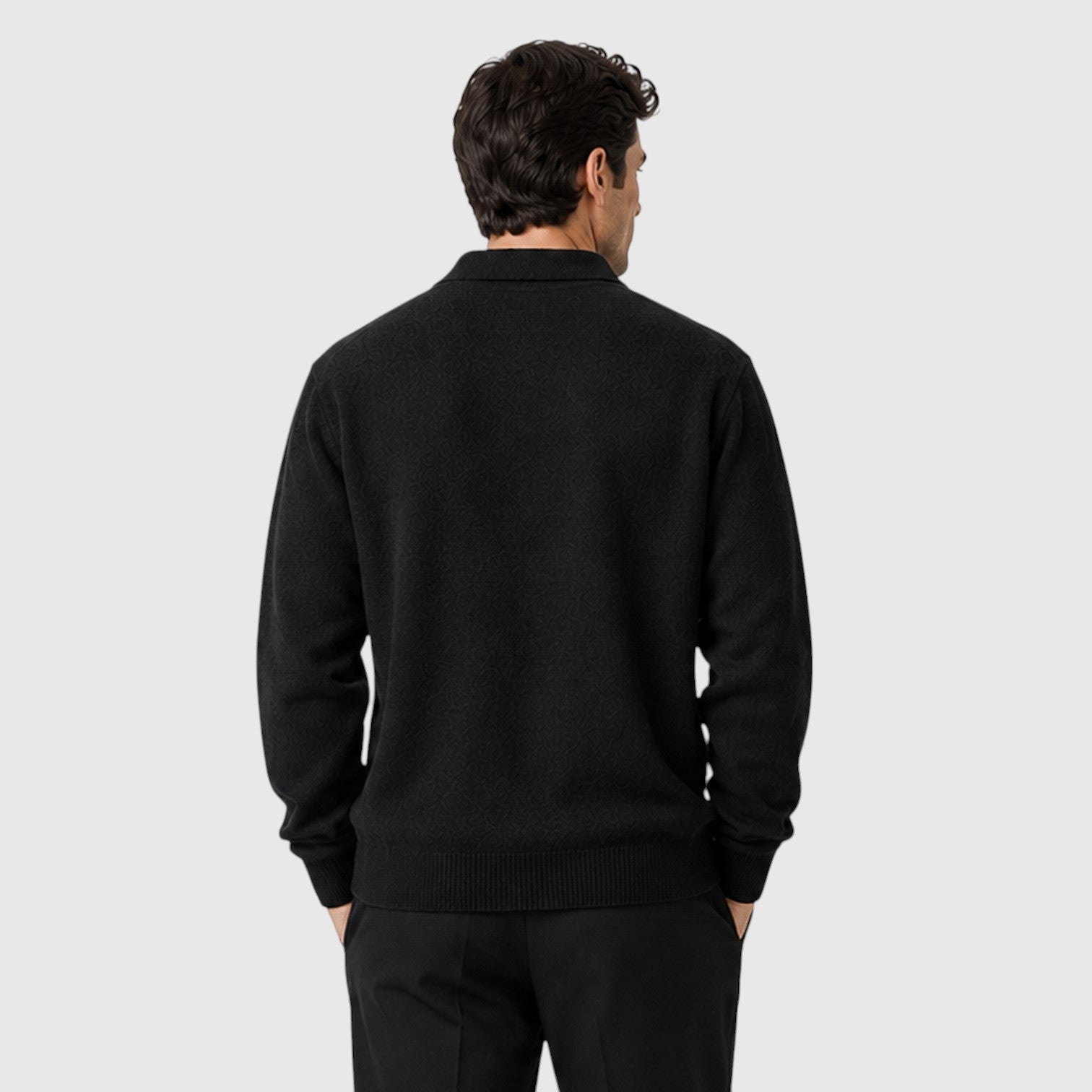 Monvaline | Men’s Loose Fit Long Sleeve Pullover for Daily Wear