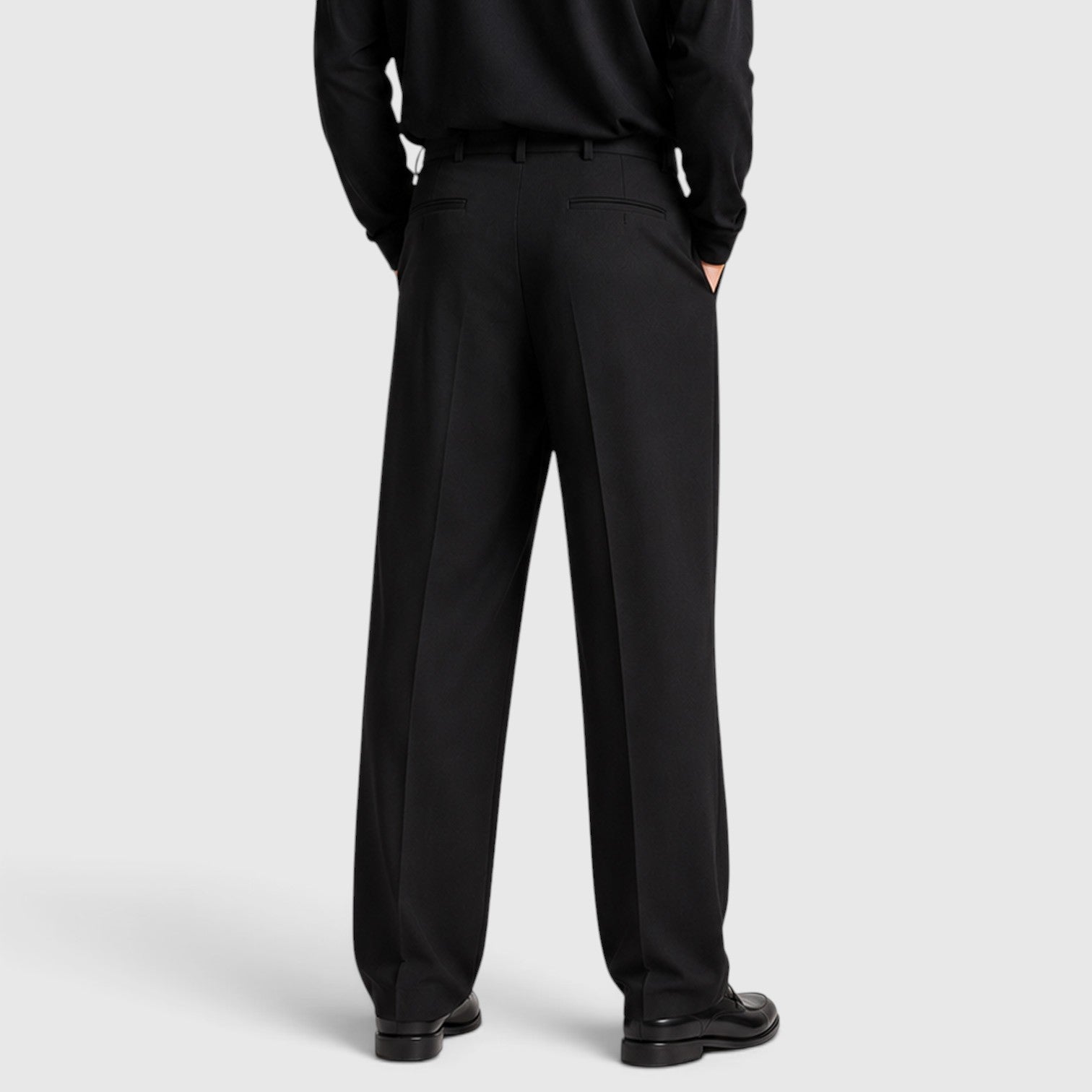 Monvaline | Men’s Loose Fit Pleated Trousers for Smart Casual Outfits
