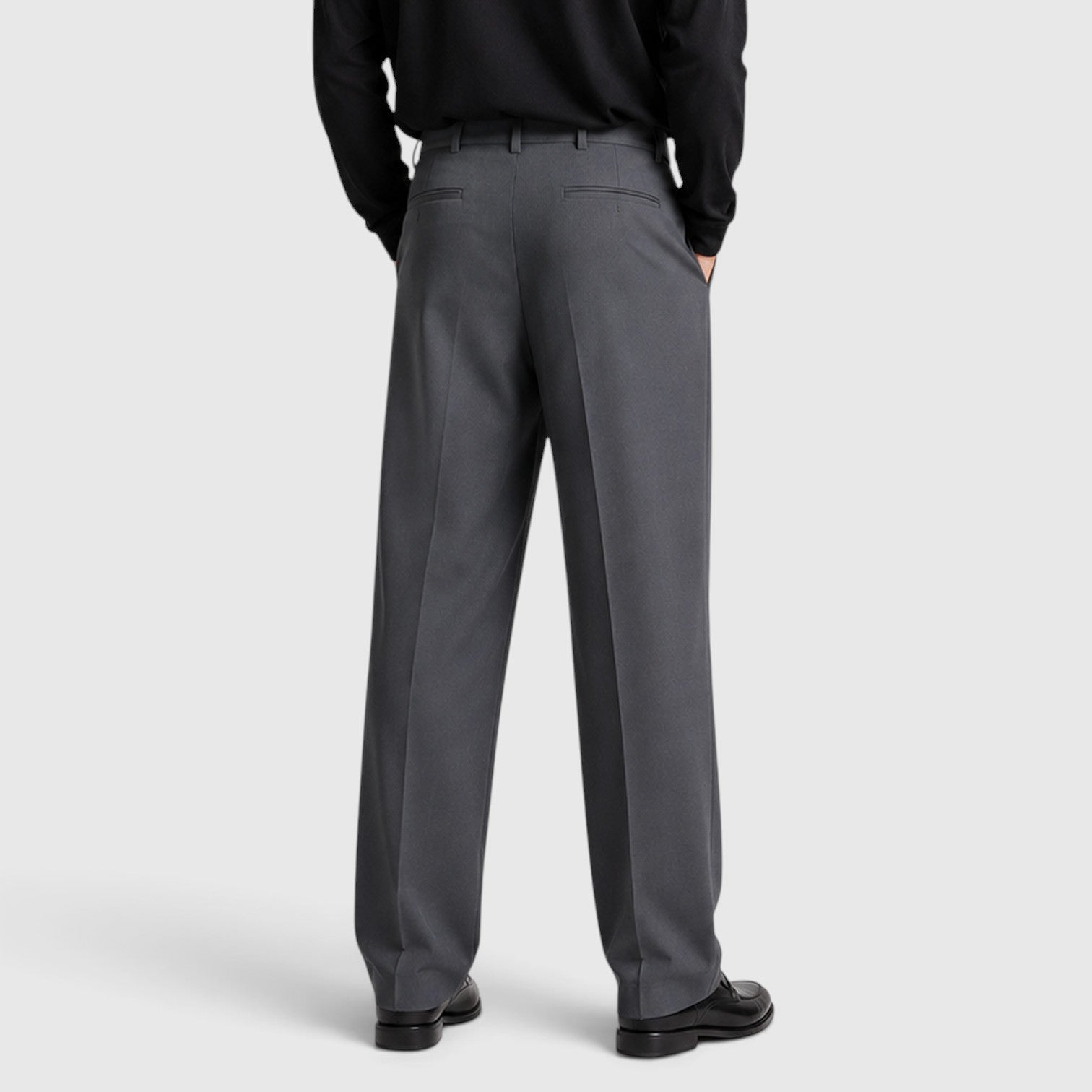 Monvaline | Men’s Loose Fit Pleated Trousers for Smart Casual Outfits