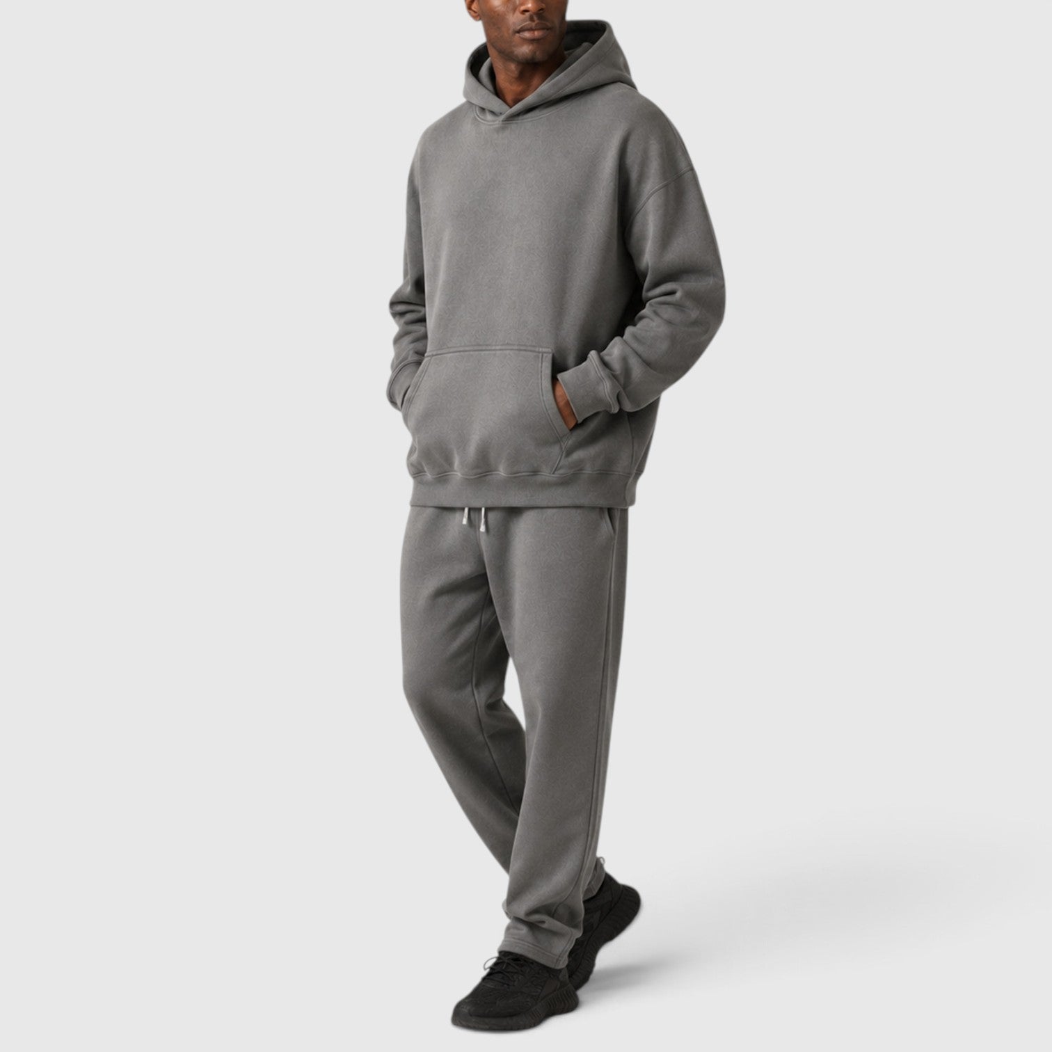 Monvaline | Men's Heavyweight Hoodie Co-Ord Loungeset – Oversized Relaxed Fit