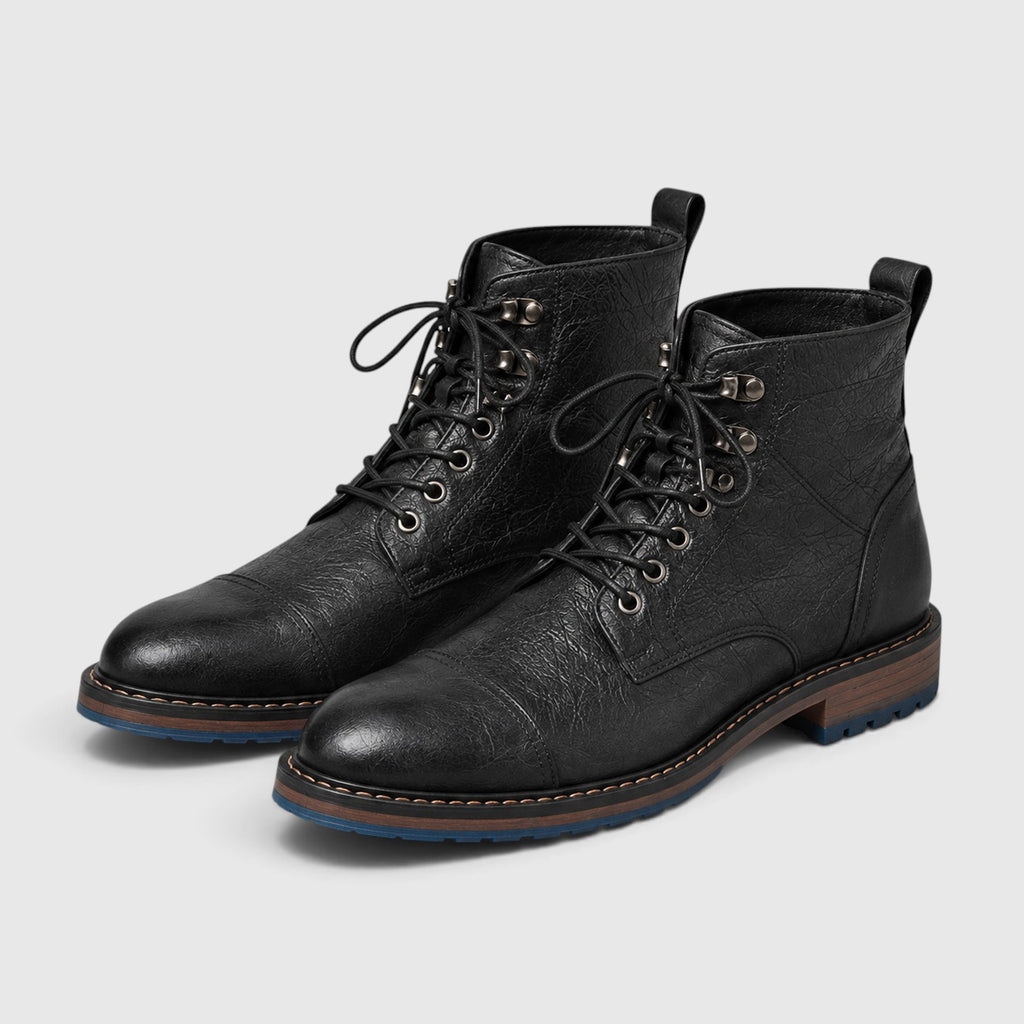 Monvaline | Men’s Premium Leather Boots for Walking, Travel and Outdoor Wear