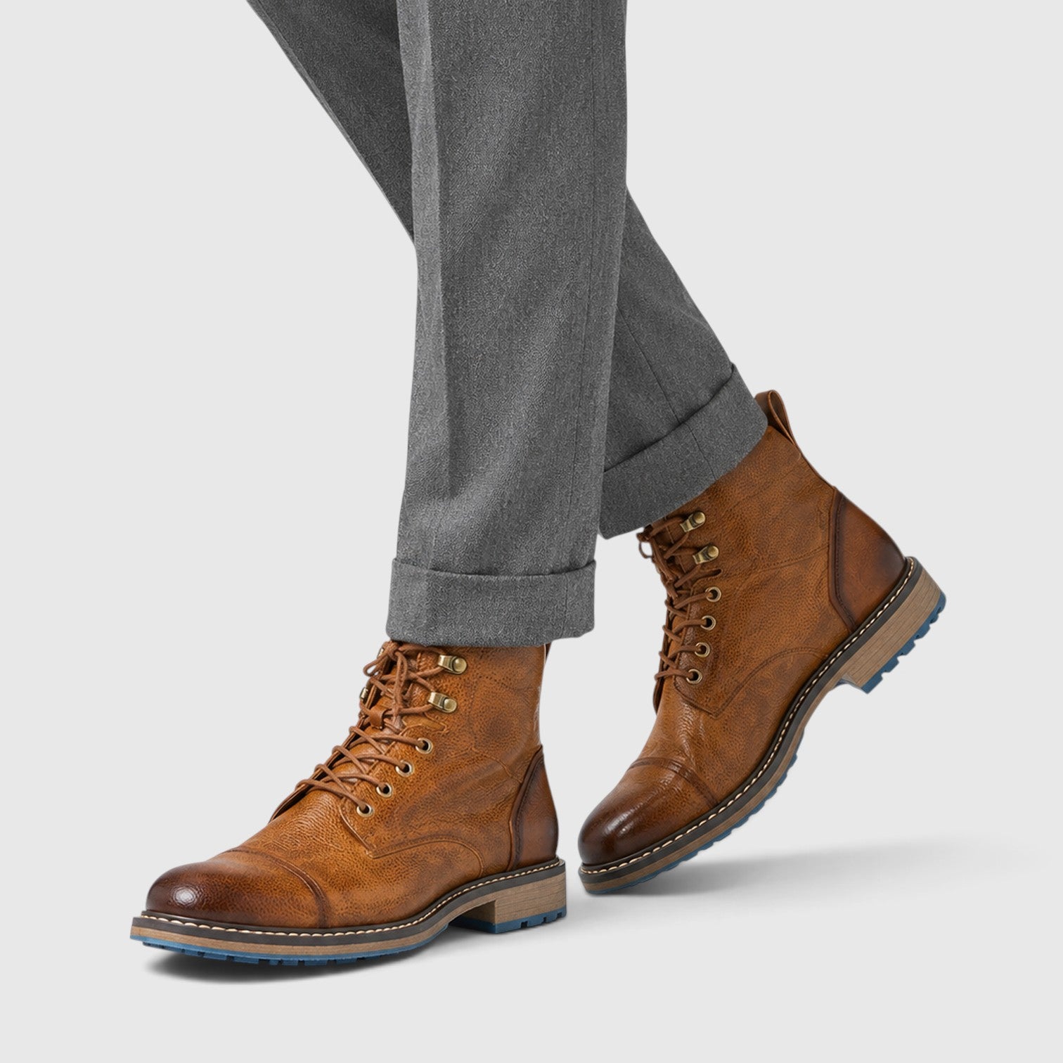 Monvaline | Men’s Premium Leather Boots for Walking, Travel and Outdoor Wear