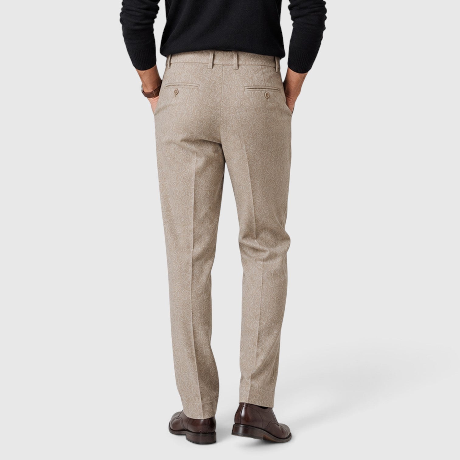 Monvaline | Men’s Premium Wool Blend Trousers for Elegant Style