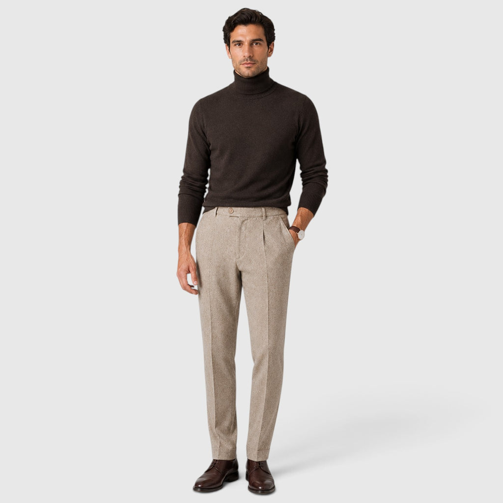 Monvaline | Men’s Premium Wool Blend Trousers for Elegant Style