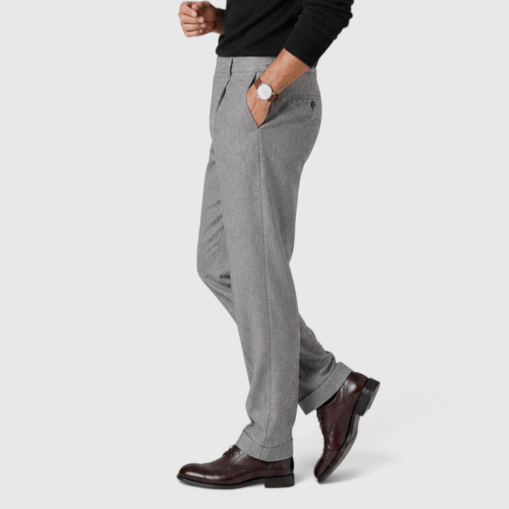 Monvaline | Men’s Premium Wool Blend Trousers for Elegant Style