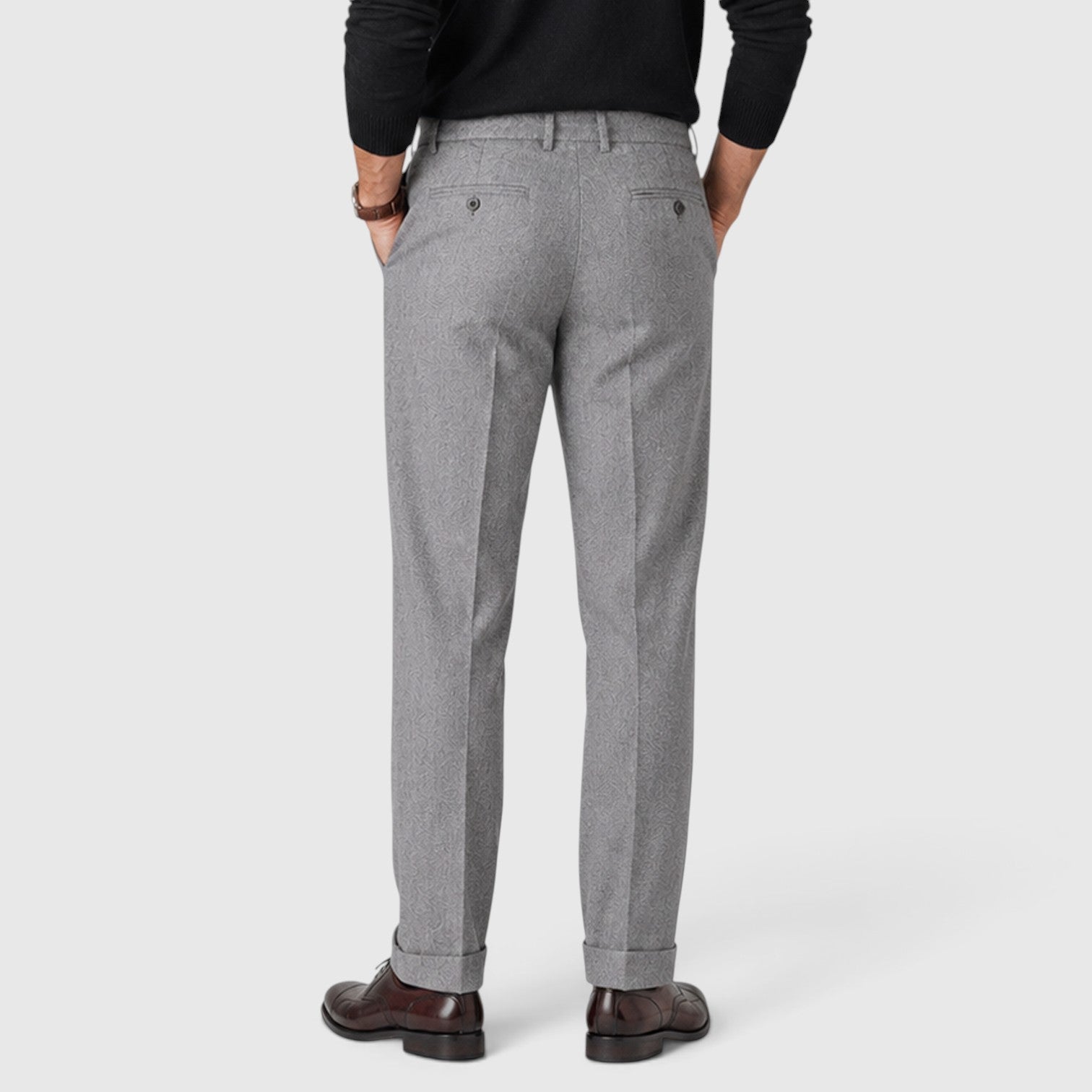 Monvaline | Men’s Premium Wool Blend Trousers for Elegant Style