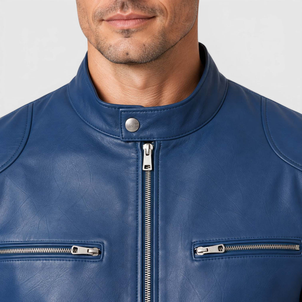 Monvaline | Men’s Leather Jacket - Classic Style for Autumn Winter