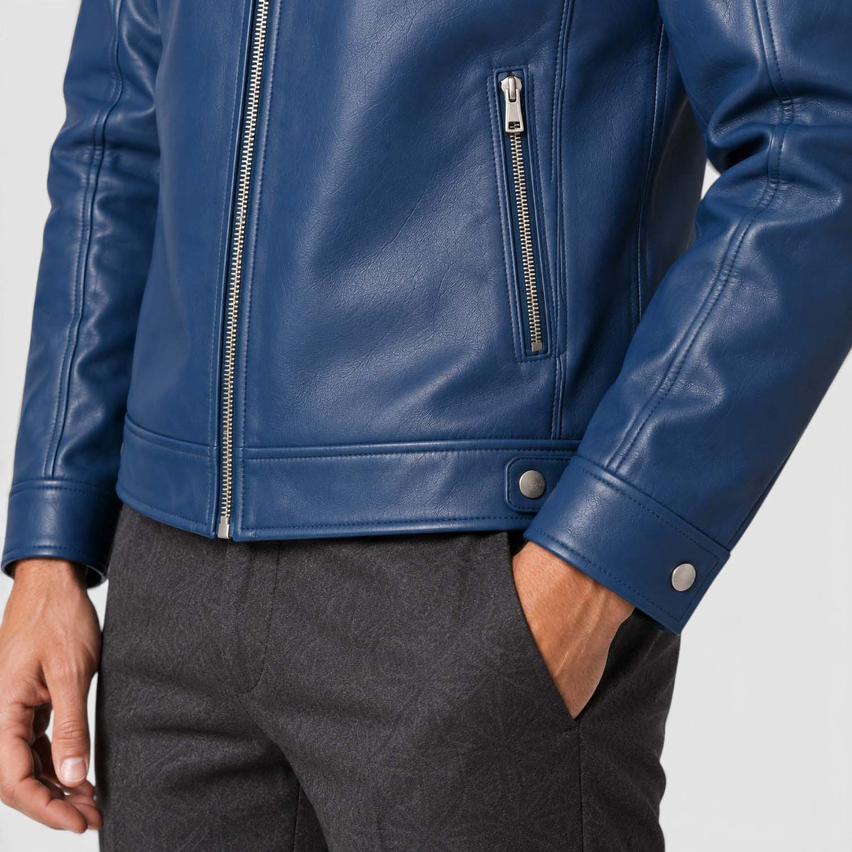 Monvaline | Men’s Leather Jacket - Classic Style for Autumn Winter