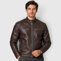 Monvaline | Men’s Leather Jacket - Classic Style for Autumn Winter