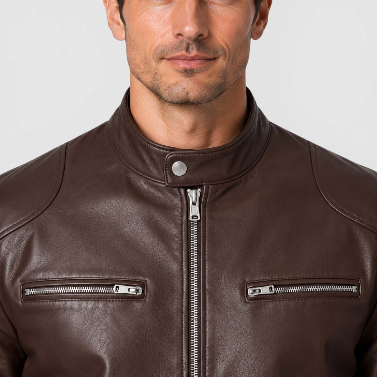 Monvaline | Men’s Leather Jacket - Classic Style for Autumn Winter