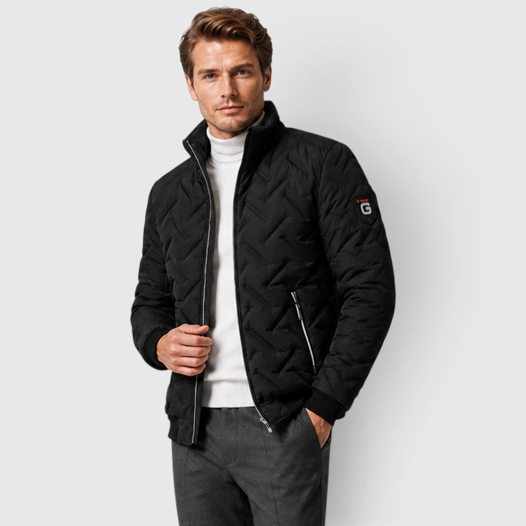 Monvaline | Men’s Quilted Jacket – Lightweight Full-Zip Design