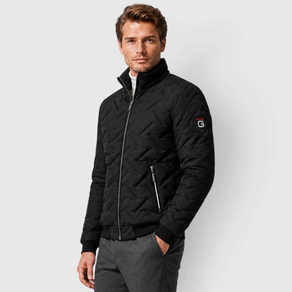 Monvaline | Men’s Quilted Jacket – Lightweight Full-Zip Design