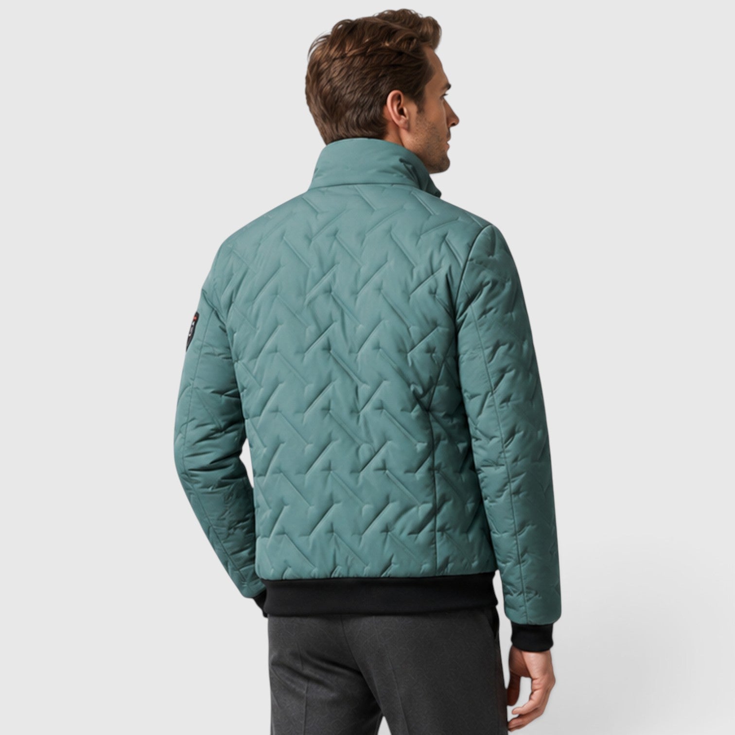 Monvaline | Men’s Quilted Jacket – Lightweight Full-Zip Design