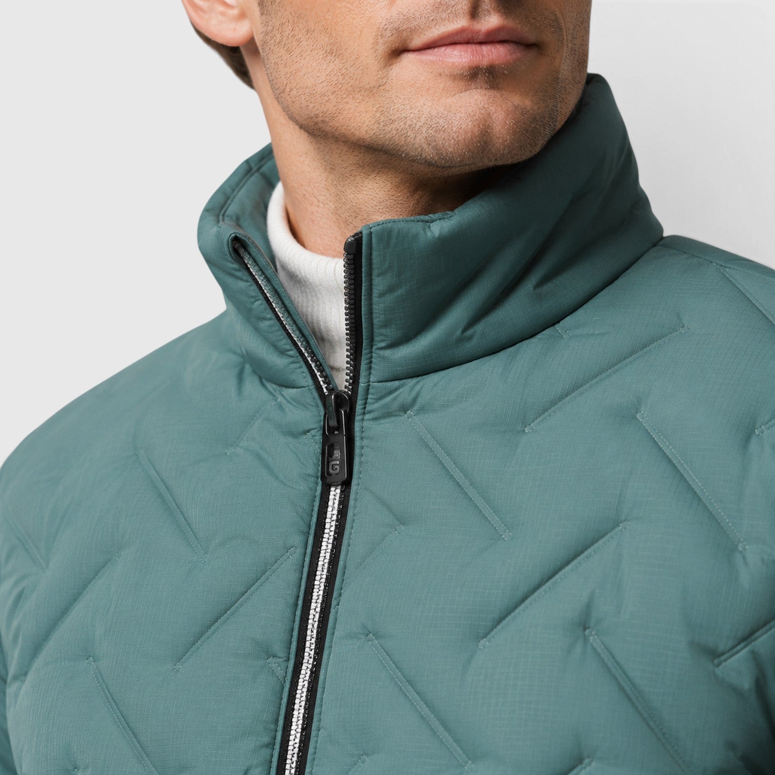 Monvaline | Men’s Quilted Jacket – Lightweight Full-Zip Design