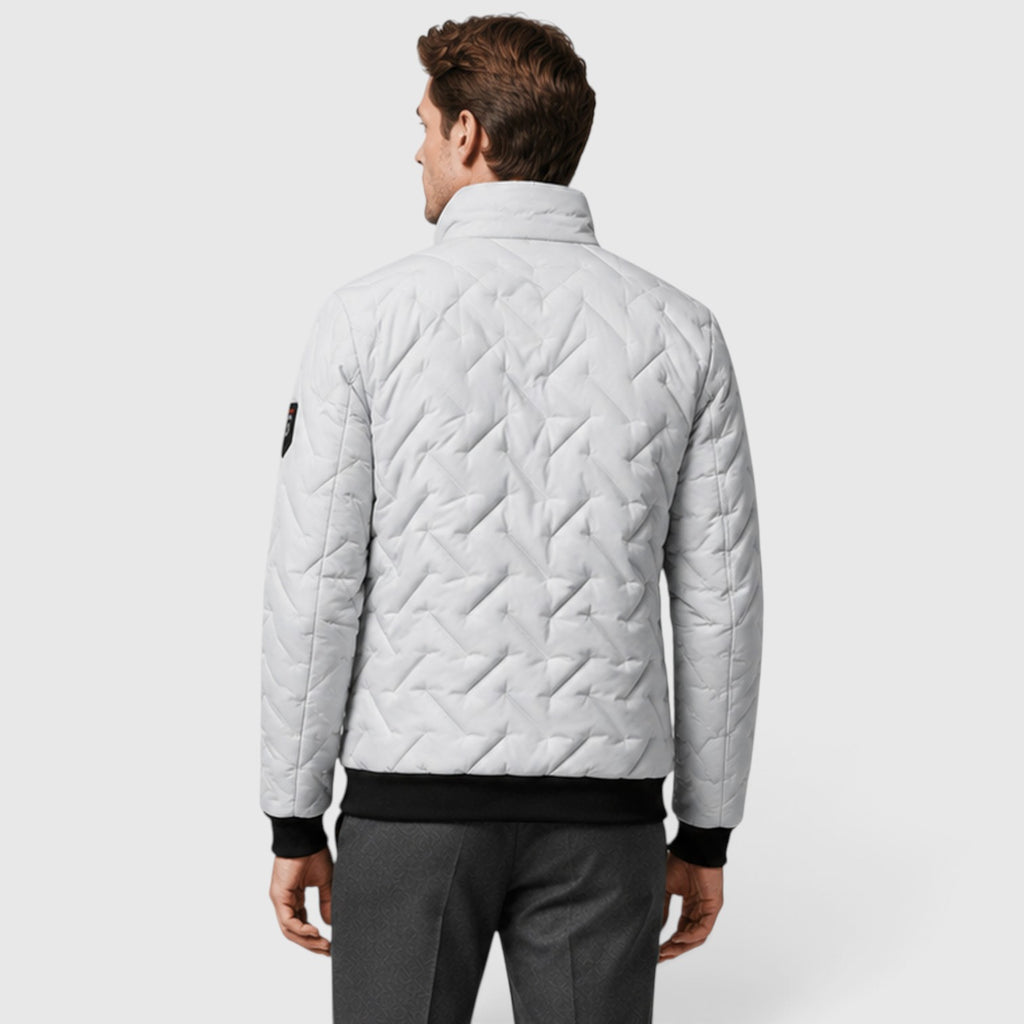 Monvaline | Men’s Quilted Jacket – Lightweight Full-Zip Design