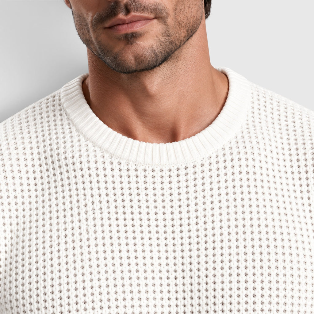 Monvaline | Men’s Relaxed Fit Knit Jumper for Smart Casual Outfits