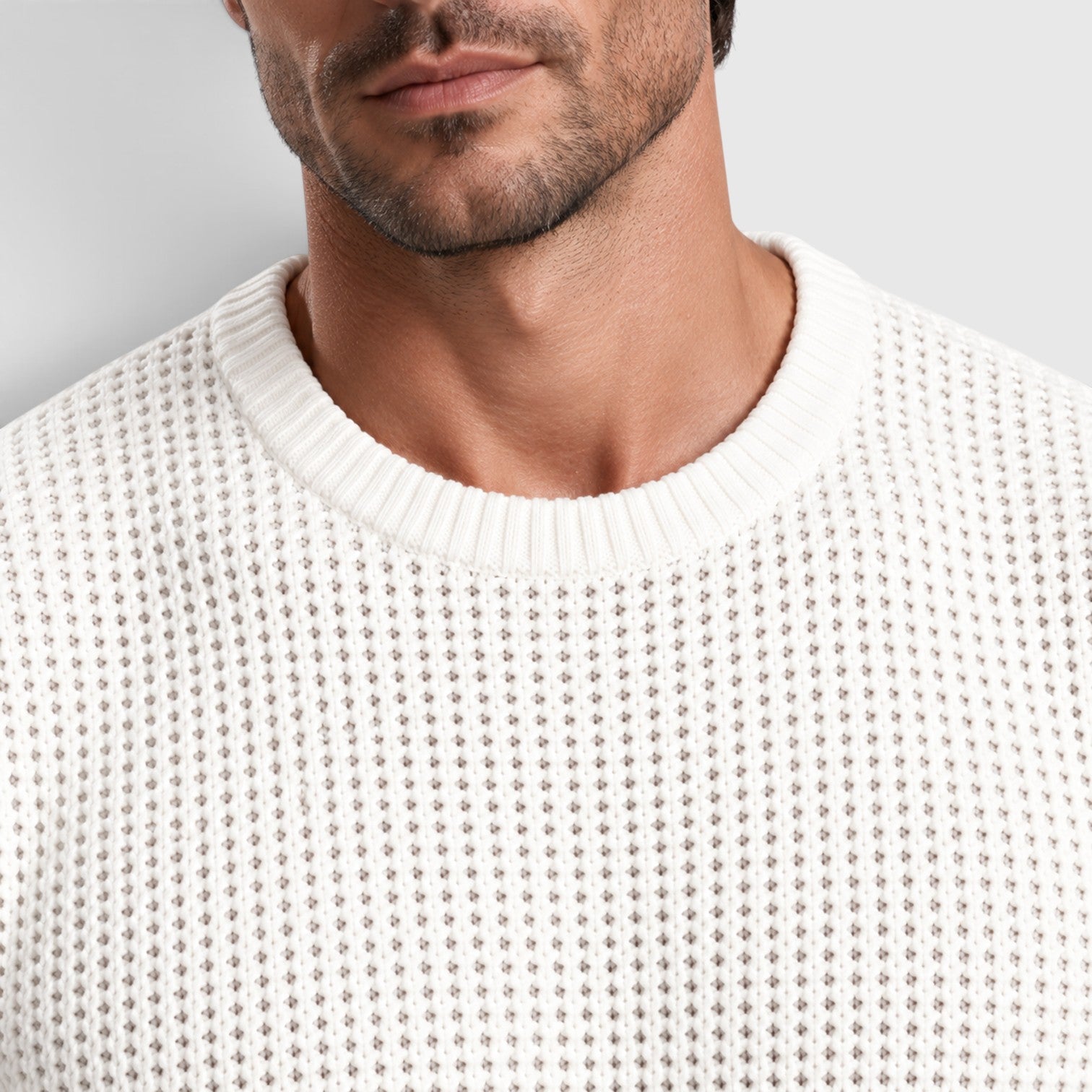 Monvaline | Men’s Relaxed Fit Knit Jumper for Smart Casual Outfits