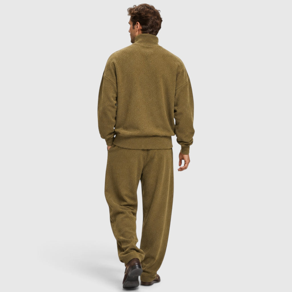 Monvaline | Men’s Roll Neck Jumper & Trousers Two-Piece Set
