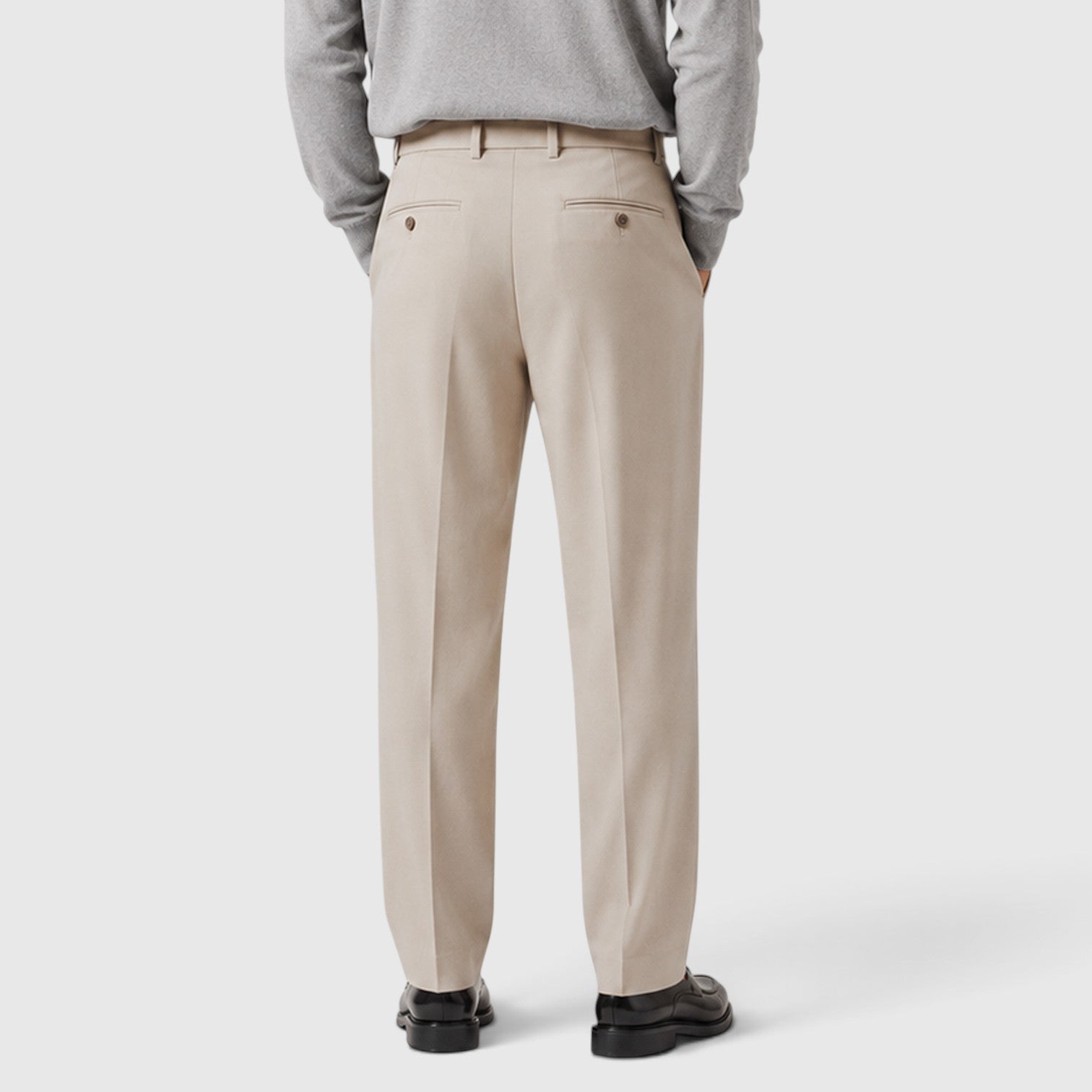 Monvaline | Men’s Suit Pants with Detachable Belt for Smart Casual Outfits