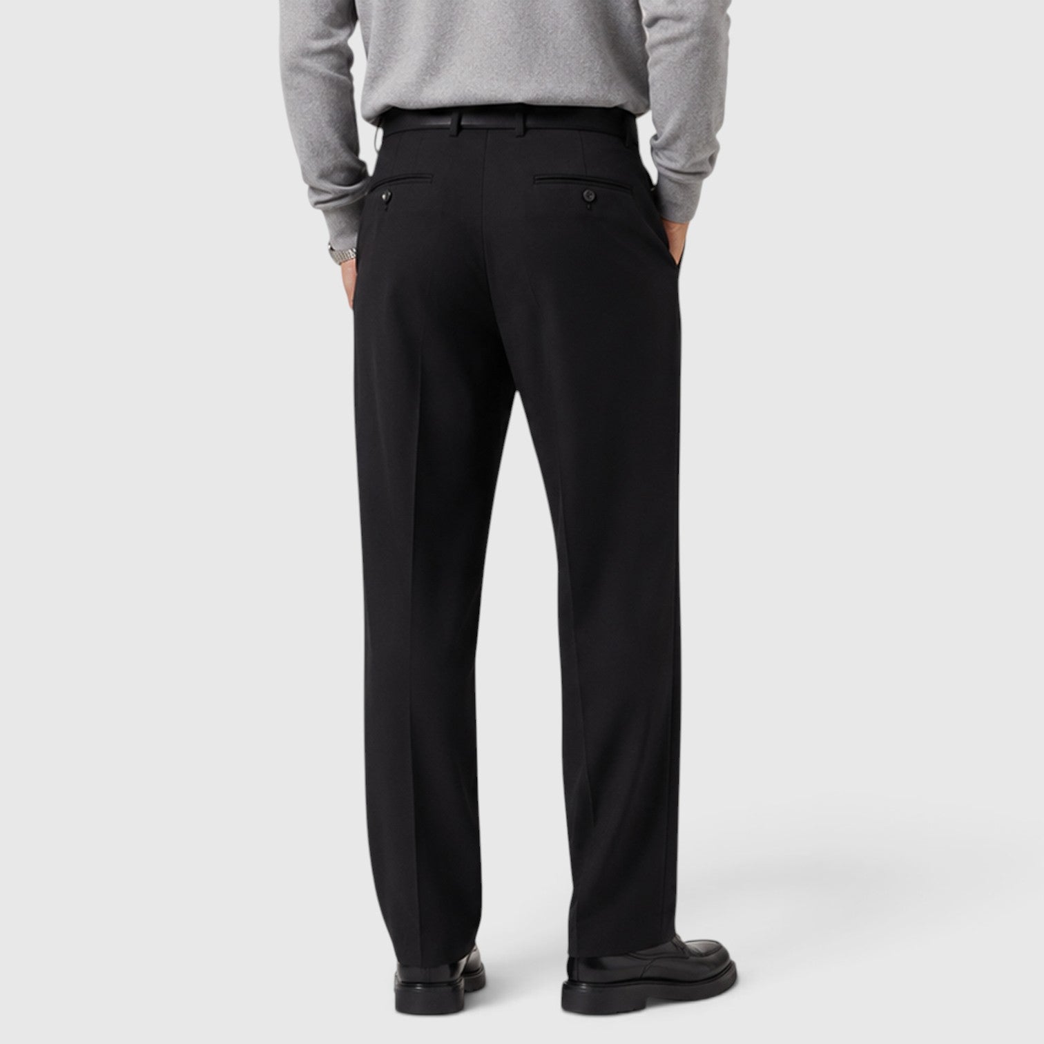 Monvaline | Men’s Suit Pants with Detachable Belt for Smart Casual Outfits