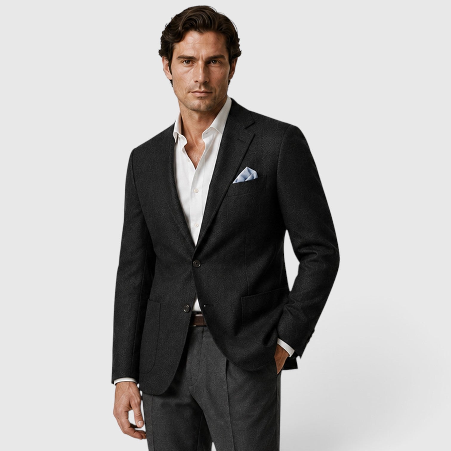 Monvaline | Men’s Tailored Blazer – Single-Breasted Smart Casual