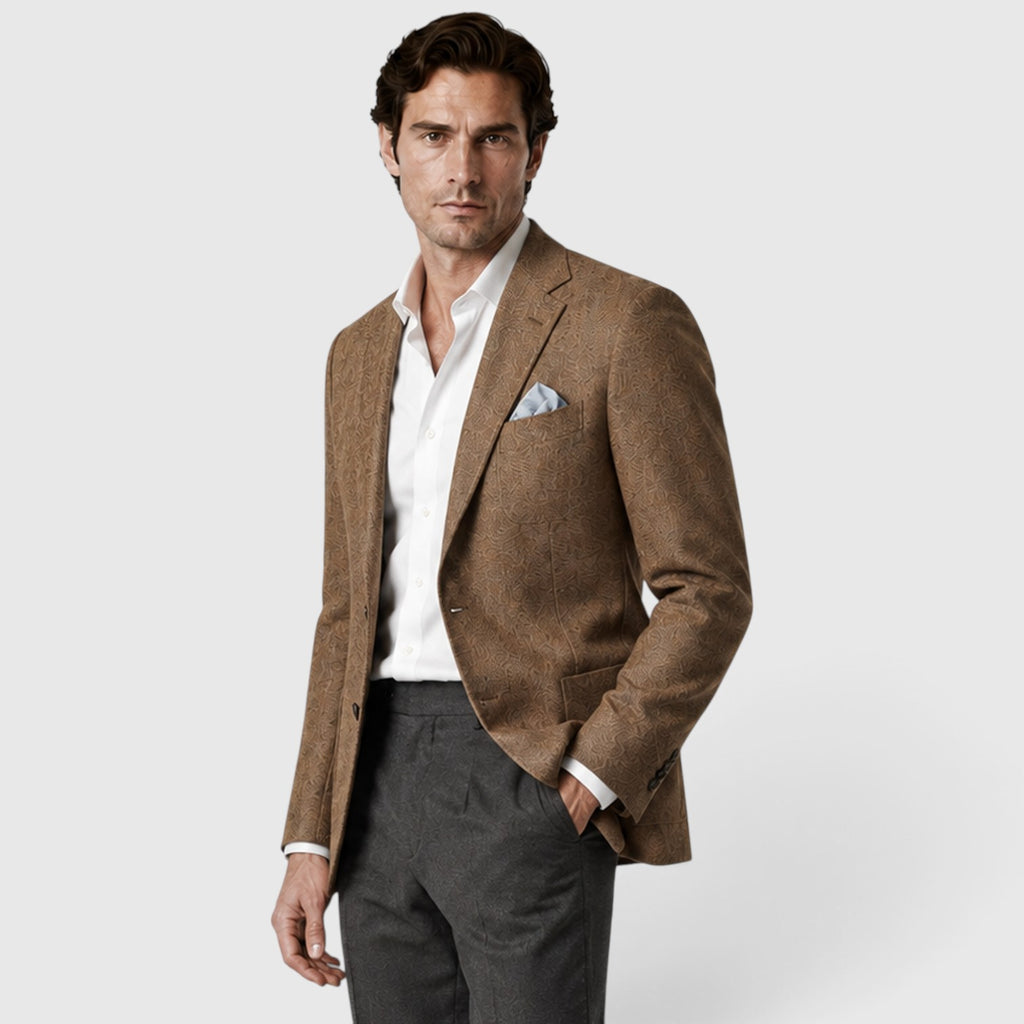 Monvaline | Men’s Tailored Blazer – Single-Breasted Smart Casual