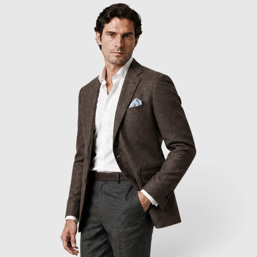 Monvaline | Men’s Tailored Blazer – Single-Breasted Smart Casual