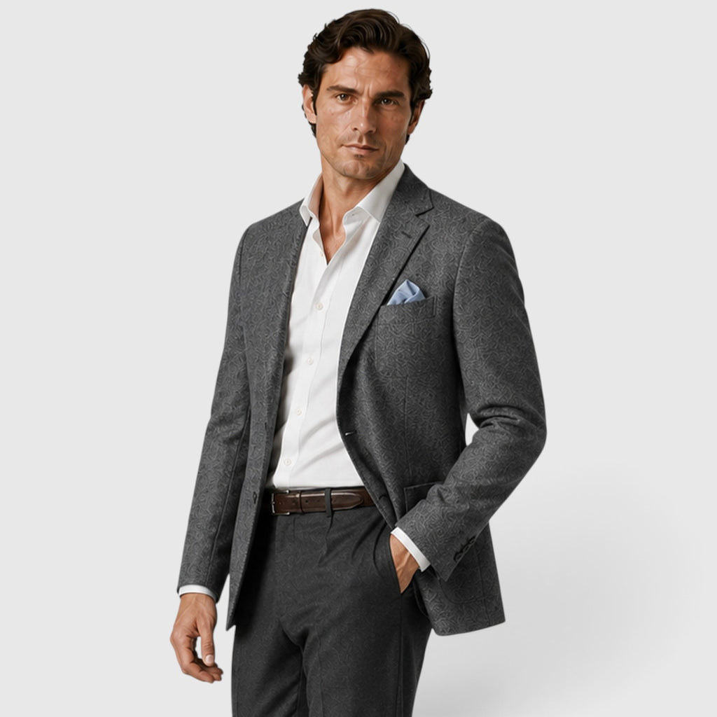 Monvaline | Men’s Tailored Blazer – Single-Breasted Smart Casual