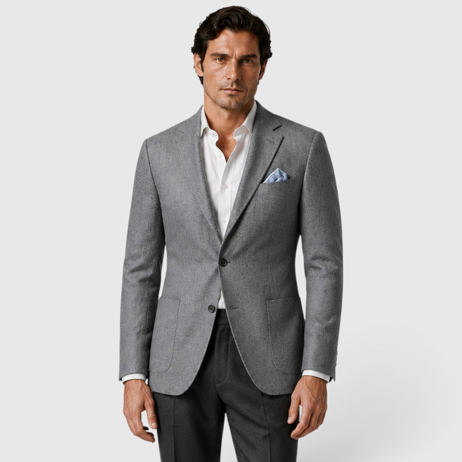 Monvaline | Men’s Tailored Blazer – Single-Breasted Smart Casual