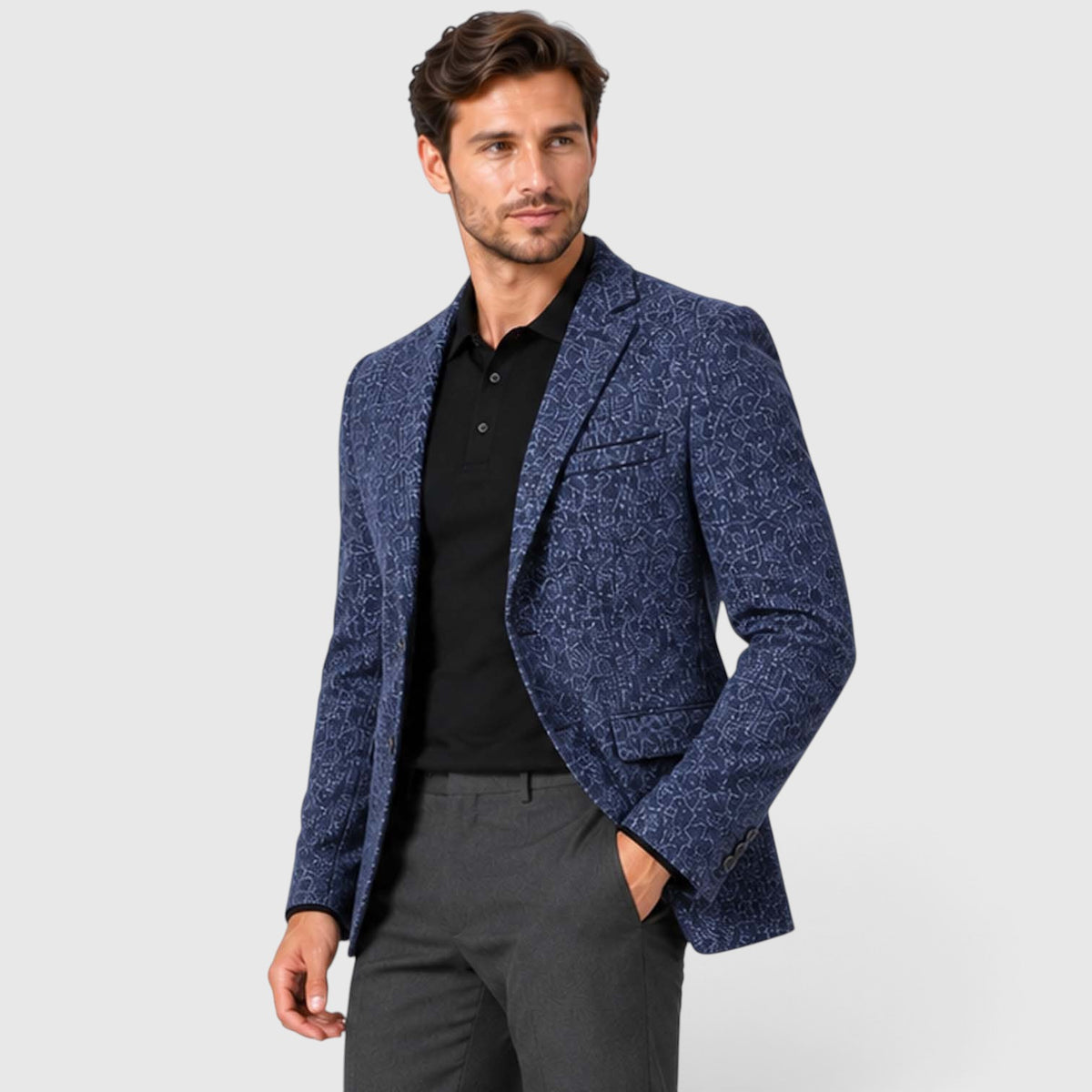 Monvaline | Men’s Tailored Blazer Slim Fit for Smart Casual Style