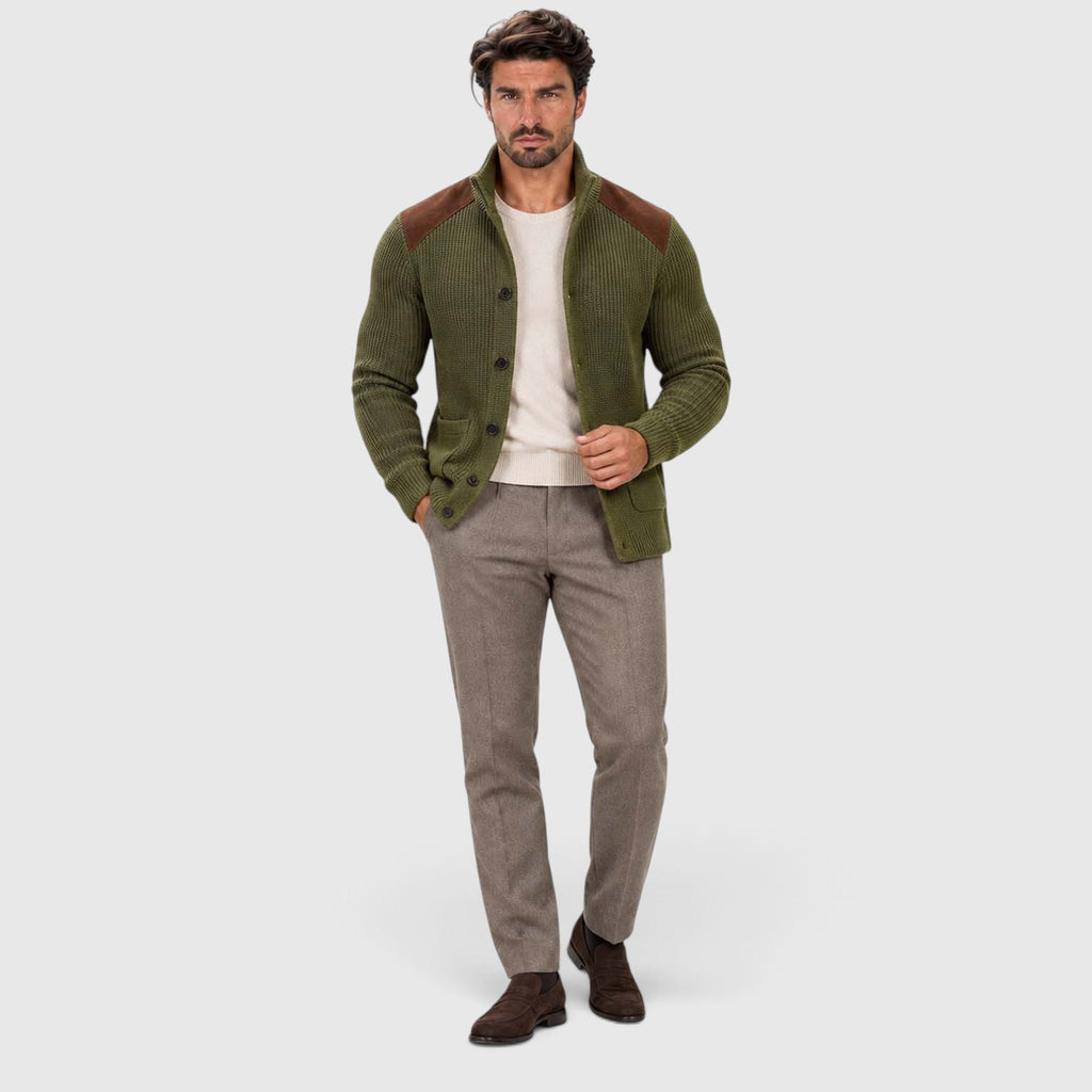 Monvaline | Men’s Tailored Knit Blazer for Smart Casual Outfits