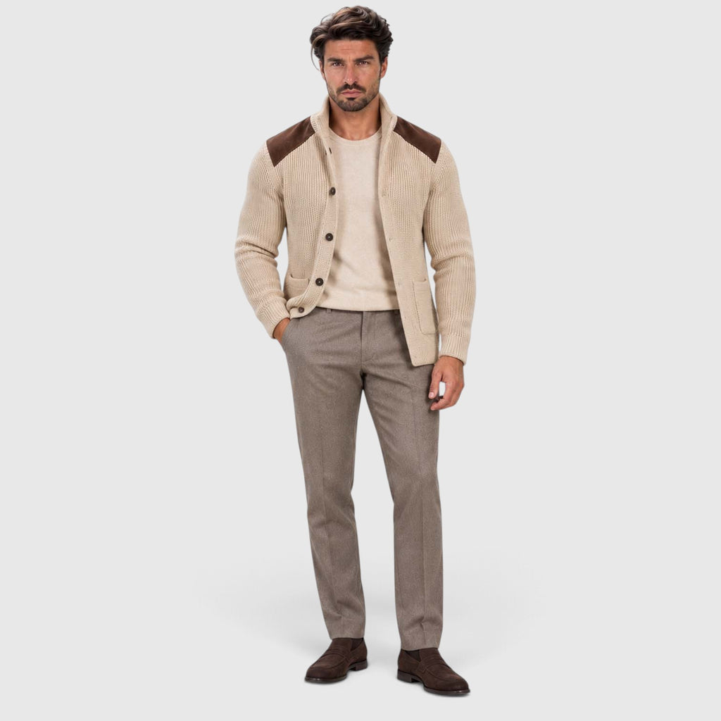 Monvaline | Men’s Tailored Knit Blazer for Smart Casual Outfits